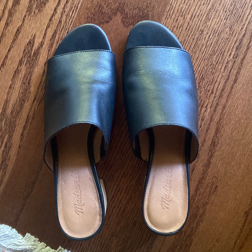 Black Mules made by Madewell